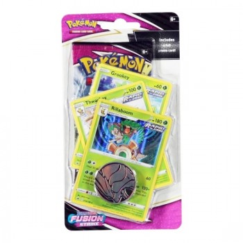 Pokémon Sword & Shield: Fusion Strike Checklane Blister papildymo pakuotė (Rillaboom ) (anglų k.)